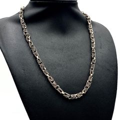 極美品 喜平 ロング ネックレス 97cm ラインストーン Vロゴ シルバー 