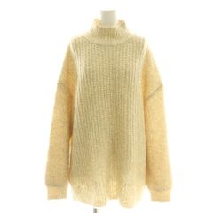 ダイアグラム グレースコンチネンタル Diagram GRACE CONTINENTAL 25AW フリンジケープニットトップ セーター 長袖 36 キナリ /HK ■OS