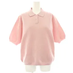 ミラオーウェン Mila Owen 25SS フォルムスリーブポロニット カットソー 半袖 0 ピンク 09WNT251176 /HN