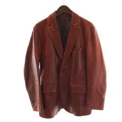 ニチワ NICHIWA レザージャケット 羊革 ラムレザー テーラード L 茶 ブラウン 長袖 /PP ■GY12