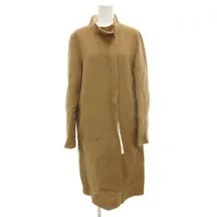 ランバン LANVIN COLLECTION スタンドカラーコート カシミヤ混 40 メルトン ウール 茶 ブラウン /JS ■GY06のサムネイル