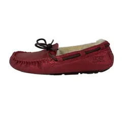 UGG(アグ) ドライビングシューズ 230 レディース - 3355 レッド×ダークブラウン ムートン