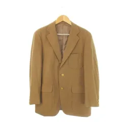ジェイプレス J.PRESS ジャケット 上着 A6 茶 ブラウン テーラードカラー ゴールドボタン 長袖 /CK16 ■ECD001