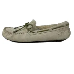 UGG(アグ) ローファー 25.0 レディース ダコタ スワール 1004274 アイボリー×グリーン ムートン