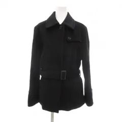 ニューヨーカー NEWYORKER 美品 ステンカラーコート アンゴラ ウール 11AR 紺 ネイビー /NL ■GY61