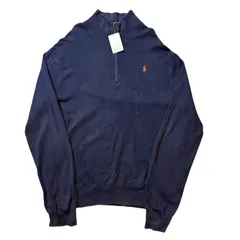 00s polo Ralph Lauren cotton knit half zip / 00年代 ポロバイラルフローレン コットンニット ハーフジップ【E846】