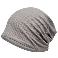 【在庫処分】[Odejaa] ニット帽 春 秋 ケア帽子 吸汗通気 保温 防寒 冷房対策 ニットキャップ おしゃれ ゆったり ビーニー 肌に優しい 締め付け感ゼロ オールシーズン ストレッチ性 柔らかい 綿 無地 メンズ レディース