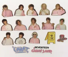 【中古】シール・ステッカー [単品] SEVENTEEN ステッカーパック(17枚組) 「SEVENTEEN 2023 SVT 7TH FAN MEETING ＜SEVENTEEN in CARAT LAND＞ MEMORY BOOK+DIGITAL CODE