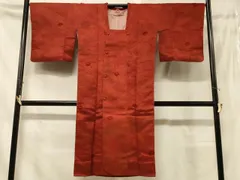平和屋着物＃道行コート　輪奈ビロード　草花地紋　暈し染め　正絹　逸品　CABD7780in