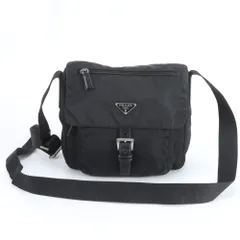 美品 プラダ テスート ナイロン トライアングルロゴ ショルダーバッグ 斜め掛け メッセンジャー メンズ レディース EUM DP33-7【中古】