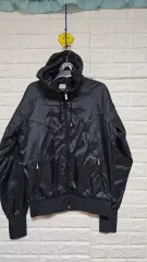 ナイキ ブラック ウィンドブレーカー フードジップアップ