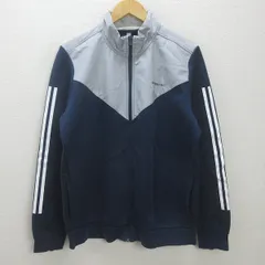 g■アディダス/adidas フルジップジャケット/BS0925【2XO】灰紺/men's/39【中古】■
