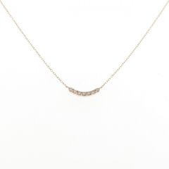 k14wg ダイヤモンドプチネックレス 0.21ct - メルカリ