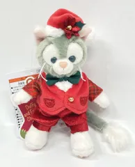 東京ディズニーシー ぬいぐるみバッジ Duffy and Friends ジェラトーニ(赤)/Christmas 2024