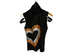 k03250819057　DENNY ROSE　サイズ表記無し　Black　Sサイズ程度　トップス　ノースリーブ　春夏