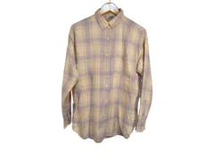 k03250819043　BAYFLOW　3　白×水色×茶　Lサイズ程度　トップス　長袖シャツ　秋冬