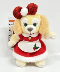 東京ディズニーシー ぬいぐるみバッジ Duffy and Friends クッキーアン(赤)/Christmas 2024