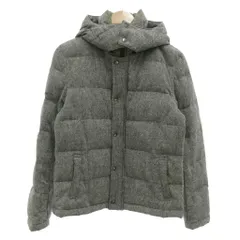 ミッシェルクランオム M.K HOMME ダウンジャケット ブルゾン ウール混 ダブルジップ フード取り外し可 46 M グレー /MG ■GY58のサムネイル
