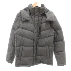 エムケーミッシェルクランオム MK MICHEL KLEIN HOMME 美品 ダウンジャケット 46 灰色 グレー 無地 スタンドカラー フード付き /SJ ■GY60のサムネイル