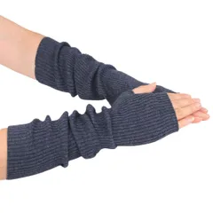 冷え対策 保温 夏の冷房対策 防寒 タッチパネル対応 親指穴付き 気温の変化に対応 指なし カシミヤ レディース アームカバー アームウォーマー [Soxbang]