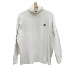 バーバリーゴルフ BURBERRY GOLF ゴルフウェア カットソー L 白 ホワイト 長袖 タートルネック /YS69 ■ECD001