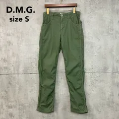 D.M.G. ドミンゴ アンクルスリムトラウザー カーキ 緑 ベーカーパンツ テーパードパンツ チノパン ミリタリー コットン ワークパンツ 日本製 岡山 児島 ボトムス ズボン フルレングス カジュアル ストレッチ Sサイズ ★ ■■のサムネイル