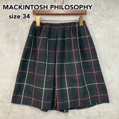 MACKINTOSH PHILOSOPHY マッキントッシュフィロソフィー タータンチェック キュロット パンツ ガウチョ ショート 膝丈 ブラック H5S08-202-80  34サイズ ★ ■◆のサムネイル