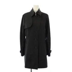ミッシェルクラン MICHEL KLEIN トレンチコート ロング丈 40 黒 ブラック ワンカラー /BB ■ECC001のサムネイル