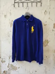 ポロ ラルフローレン 長袖 ビックポニー カラーTシャツ L