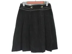 k05250801044　COMME CA ISM　Lサイズ　黒×ゴールド　　スカート　ミニスカート　秋冬