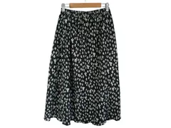 k05250801021　Also cute　サイズ表記無し　黒×白　　スカート　ロング/マキシ　秋冬