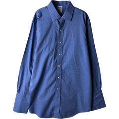 美品☆VAN HEUSEN ラックスサテン レギュラーフィットシャツ 大きい 