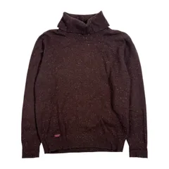 アンゴラ混 Mademoiselle NON NON マドモアゼルノンノン タートルネック ネップ ニット セーター L/ブラウン系 レディースのサムネイル