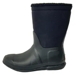 HUNTER(ハンター) レインブーツ UK 7 レディース - 黒 異素材切替