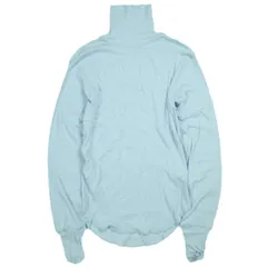 BEAMS BOY ビームスボーイ 24AW 日本製 リブタートルロングスリーブカットソー 13-14-0465-101 ONE SIZE Light Blue 長袖 トップス g25653