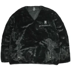 South2 West8 サウスツーウェストエイト S2W8 23AW 日本製 Piping V Neck Shirt - Micro Fur パイピングVネックシャツ マイクロファー NS734 M BLACK トレーナー プルオーバー トップスのサムネイル