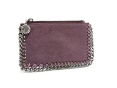 STELLA McCARTNEY ステラ マッカートニー コインケース ファラベラ フラグメントケース 422364 パープル系 エコレザー ユニセックス シルバーカードケース シルバー金具