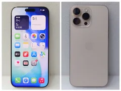 63-24 Apple iPhone16ProMax 256GB 本体 日本国内販売モデル デザートチタニウム  本体 SIMフリー バッテリー容量100％【中古品】
