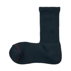 【新品】 無印良品 婦人 足なり直角 あったか綿 厚手靴下 (ウール入り・無地) レディース DAJ80A5A ダークネイビー 23～25cm 1