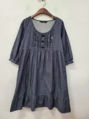 リヴァイ レディーススタイル デニム ワンピース