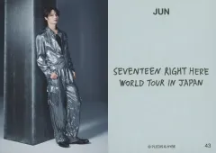 【中古】コレクションカード(男性) 43：SEVENTEEN/ジュン(JUN)/「SEVENTEEN [RIGHT HERE] WORLD TOUR IN JAPAN」ランダムフォトカード