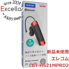 [bn:2] ELECOM　耳掛け型 Bluetoothワイヤレスヘッドセット　LBT-HS21MPRD2　レッド