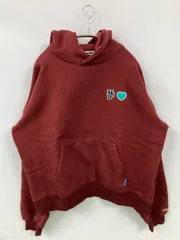 My Sugar Babe マイシュガーベイブ パーカー XL レッド コットン 裏起毛 無地 ワンポイント ブランドロゴ 刺繍 プルオーバー 長袖