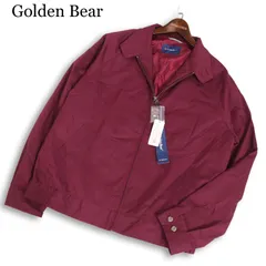 【新品 未使用】 Golden Bear ゴールデンベア 通年 涼感コットン★ スイングトップ ブルゾン ジャケット Sz.L メンズ
