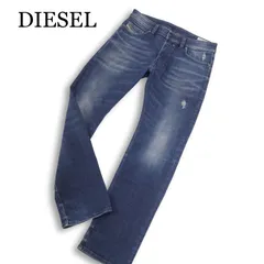 DIESEL ディーゼル 【SAFADO】 ストレッチ ダメージ加工 スリム ストレート デニム パンツ ジーンズ Sz.30 メンズ