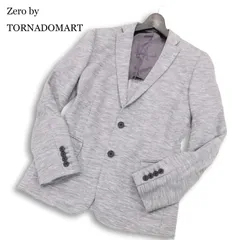 Zero by TORNADOMART トルネードマート 春夏 リネン カノコ★ アンコン ジャージー テーラード ジャケットSz.M　メンズ