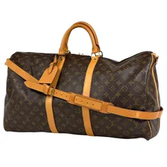 ルイ・ヴィトン Louis Vuitton キーポル バンドリエール55 2WAY ショルダーバッグ ボストンバッグ モノグラム ブラウン M41414 レディース 【中古】