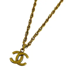 シャネル CHANEL ココマーク チェーン ネックレス CCマーク ネックレス GP ゴールド レディース 【中古】