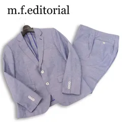 m.f.editorial タカキュー 春夏 リネン混★ 背抜き ビジカジ スーツ セットアップ Sz.A4 メンズ