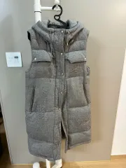 TYPE フード ロング ベスト ダウン ベスト